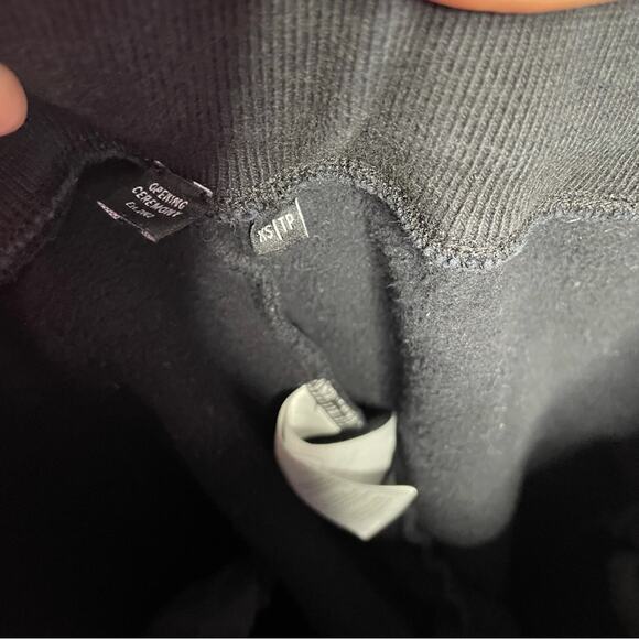 Opening Ceremony Womens Black Logo Scallop Sweatpants Joggers Pants Size XS - Picture 6 of 6